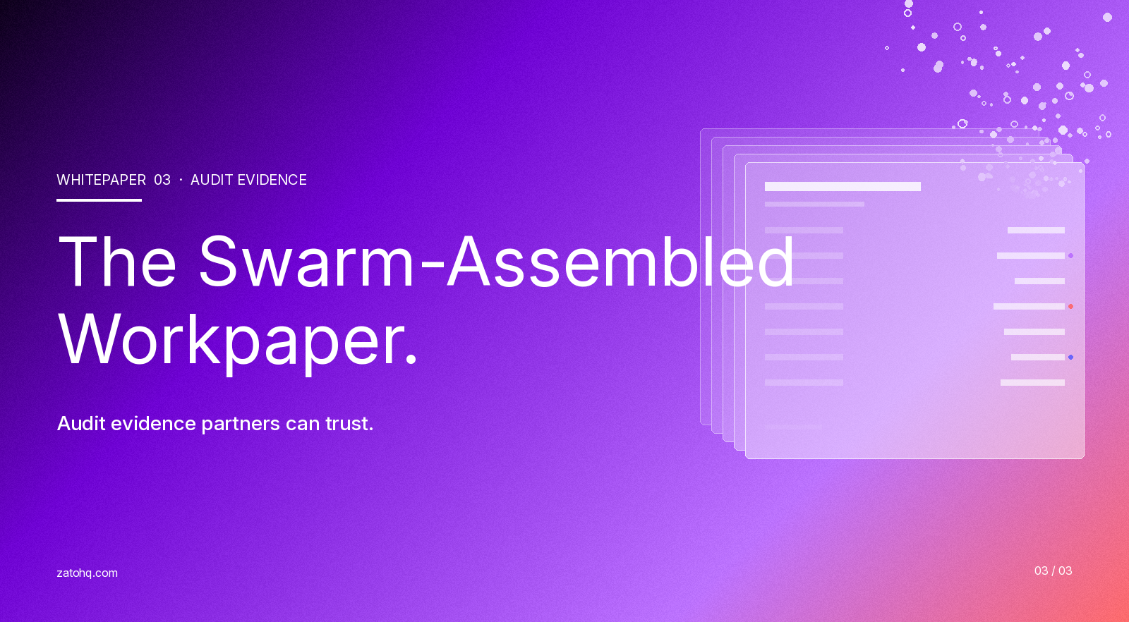 Swarm-Assembled Workpaper whitepaper
